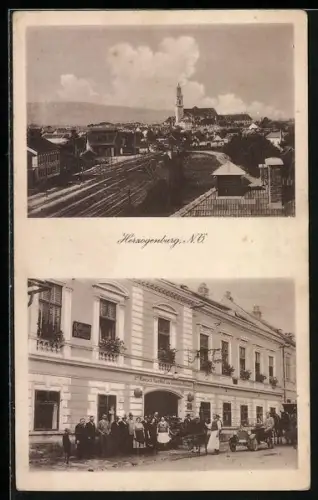 AK Herzogenburg /N. Ö., Gasthof zum weissen Rössel v. Josef Rausch, Kremserstrasse