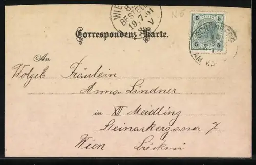 AK Schönberg a. Kamp, Gasthof J. Klein, Ortsansicht