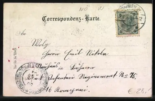 AK Kasgraben-Sievering, Bitzingers Weinhaus zum Marienthal