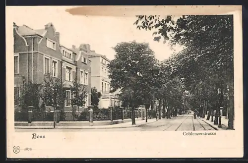 AK Bonn, Blick in die Coblenzerstrasse