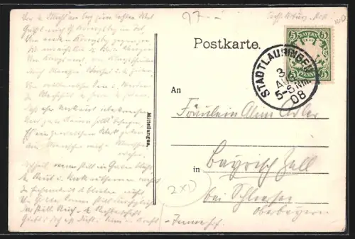 AK Nassach, Gasthaus zum Hirschen v. Adolf Schwappach