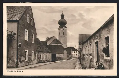 AK Eslarn, Blick auf die Pfarrkirche