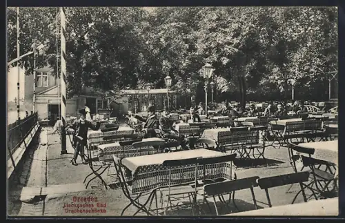 AK Dresden-Neustadt, Gasthaus Linckesches Bad, Drachenschänke