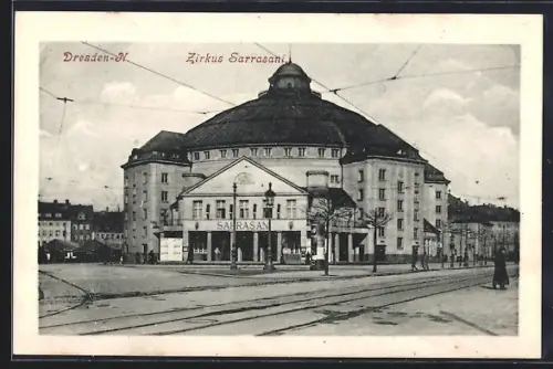 AK Dresden-N., Gebäude des Zirkus Sarrasani