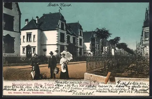 AK Neunkirchen /Bez. Trier, Goethestrasse mit Anwohnern
