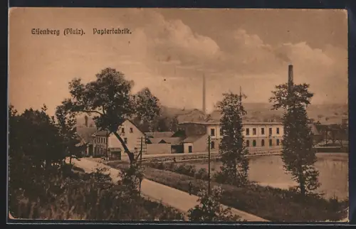 AK Eisenberg /Pfalz, Blick auf die Papierfabrik