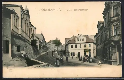 AK Reichenbach i. V., Tischlerei in der Inneren Reichsstrasse