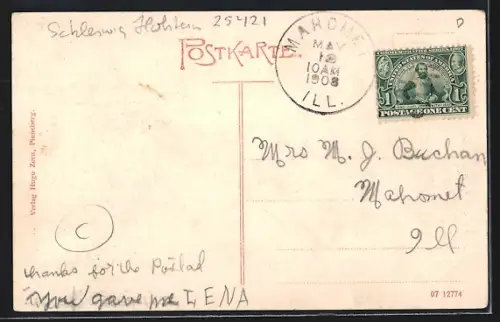 AK Pinneberg, Geschäft v. Wilhelm Hauschildt, Dingstätte
