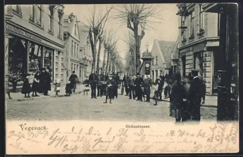 AK Vegesack, Zum billigen Warenhause, Grünstrasse
