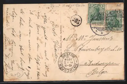 AK Nordenham, Café Central, Bahnhofstrasse