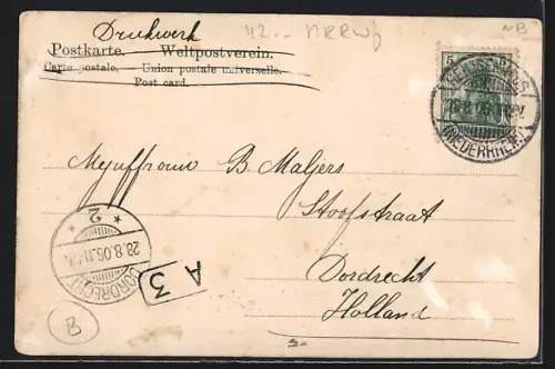 AK Velbert, Partie an der Friedrichstrasse