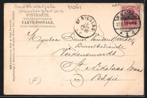 AK M. Gladbach, Partie in der Kaiserstrasse