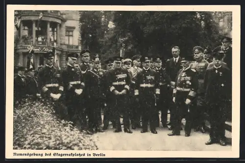 AK Berlin-Tiergarten, Namensgebung des Stagerratsplatzes