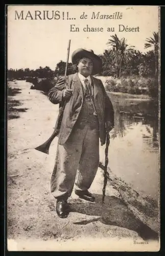 AK Marseille, En chasse au Désert, Jagd