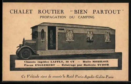 AK Lastkraftwagen Laffly, Chalet Routier Bien Partout