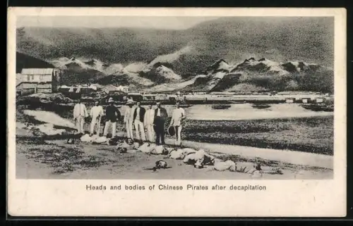 AK China, Heads and bodies of Chinese Pirates after decapitation