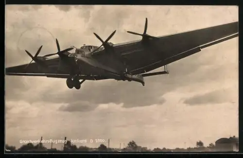 AK Flugzeug Junkers D 2500 der Lufthansa