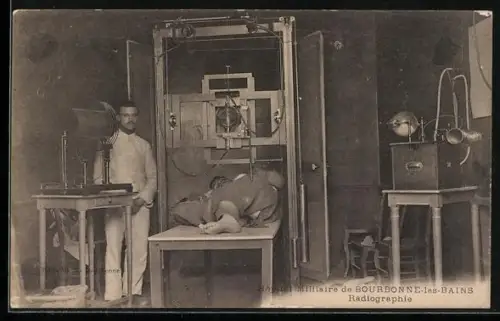 AK Bourbonne-les-Bains, Hôpital Militaire, Radiographie