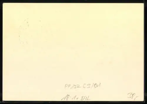 AK Ganzsache PP152 C3 /01: Greiz, Vogtländische Poststube, Fürstlich Reussische Hofpost, Abzeichen des Postillons um 1801