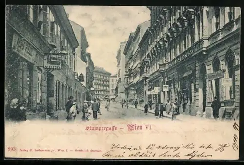 AK Wien, Geschäft v. Adolf Flegel, Stumpergasse