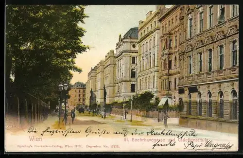 AK Wien, Cadettenschule in der Boehrhavegasse
