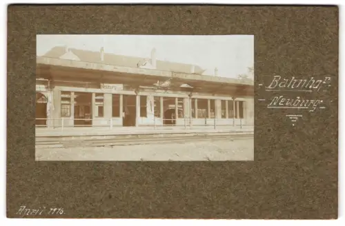 17 Fotografien Ansicht Neuburg i. Lothringen, Bahnhof, Kriegsgefangenen / POW, Bergbau, Schwimmbad