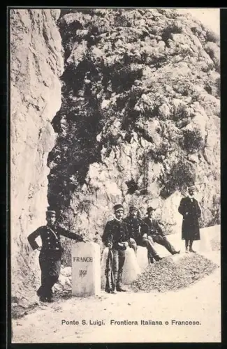 AK Ponte S. Luigi, Frontiera Italiana e Francese