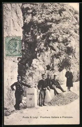 AK Ponte S. Luigi, Frontiera Italiana e Francese