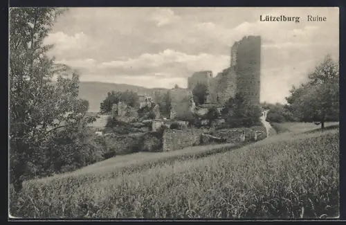 AK Lützelburg, Blick auf die Ruine