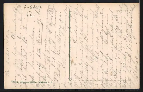 AK Strassburg i. E., Partie an der Rabenbrücke