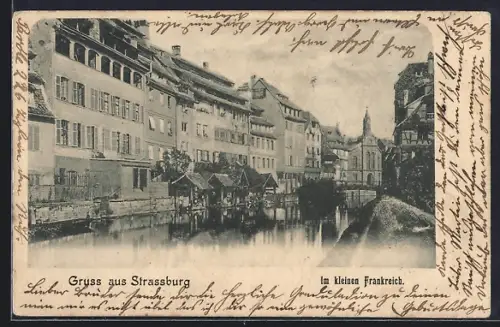 AK Strassburg, Partie im kleinen Frankreich