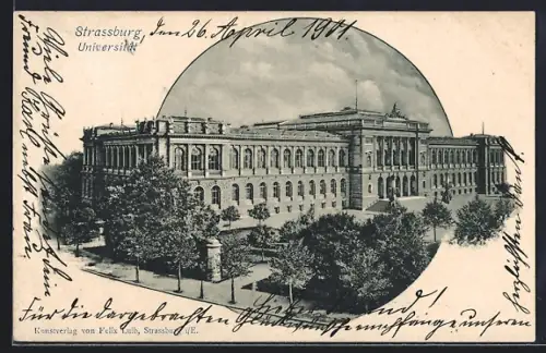 AK Strasbourg, Universität mit Grünanlage