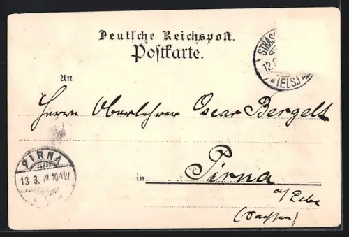 AK Strassburg i. Elsass, Partie im kleinen Frankreich