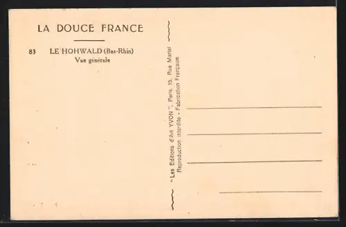 AK Le Hohwald /Bas-Rhin, Vue générale du village avec arbre en fleurs au premier plan