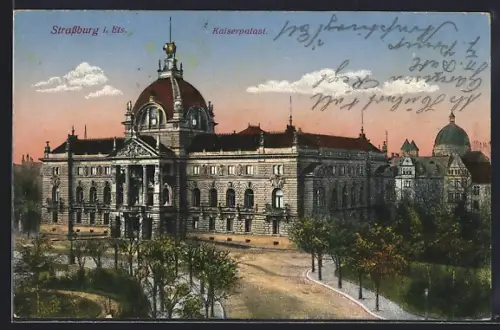 AK Strassburg i. Els., Partie am Kaiserpalast