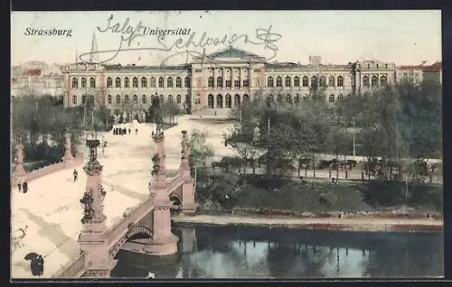 AK Strassburg, Blick auf die Universität