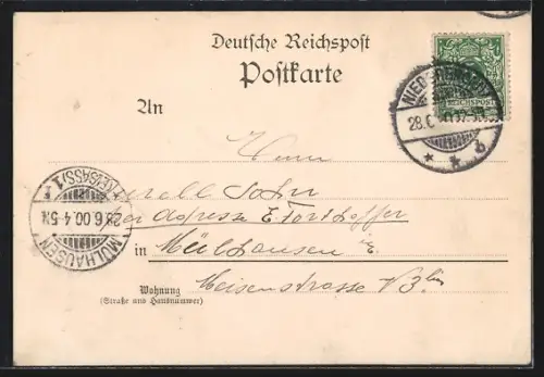 AK Woerth a. S., Französisches Armee-Denkmal