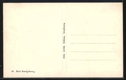 AK Haut Koenigsbourg, Vue du château entouré de verdure