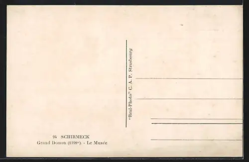 AK Schirmeck, Grand Donon, Le Musée