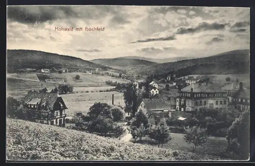 AK Hohwald, Ortsansicht mit Hochfeld