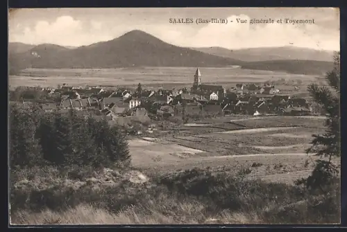 AK Saales /Bas-Rhin, Vue générale et Teyemont