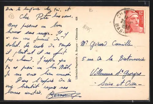 AK Châtenois /Bas-Rhin, Vue pittoresque et la Tour des Sorcières