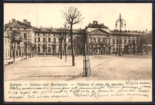 AK Zabern, Château et place du marché