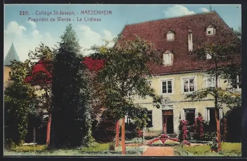 AK Matzenheim, Collège St. Joseph, Propriété de Werder, Le Château