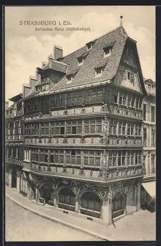 AK Strassburg, Aeltestes Haus, Stiftskeller