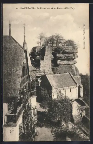 AK Haut-Barr, Le Restaurant et les Ruines, Côté Est