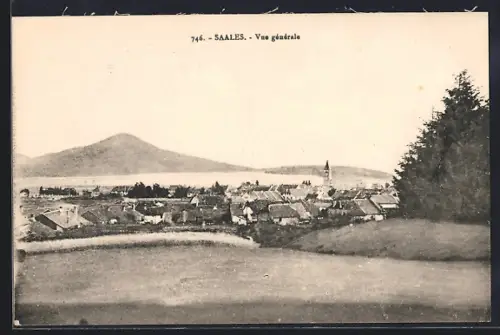 AK Saales, Vue générale du village et des montagnes environnantes