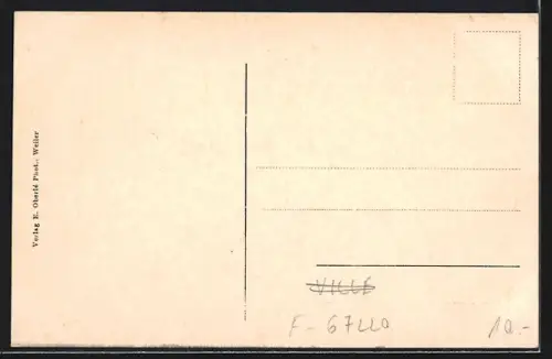 AK Weiler /Schlettstadt, Vue d`ensemble du village et des collines environnantes