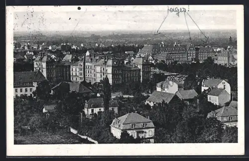AK Schlettstadt, Gesamtansicht der Stadt