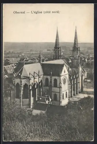 AK Obernai, L`église, côté nord